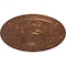 Ekena Millwork Darnay Ceiling Medallion (Fits Canopies up to 7 1/4"), Hand-Painted Polished Copper, 29 1/4"OD x 2"P CM29DAPOS - alternate 2